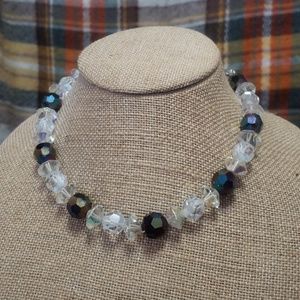 Vintage Aurora Borealis crystal necklace